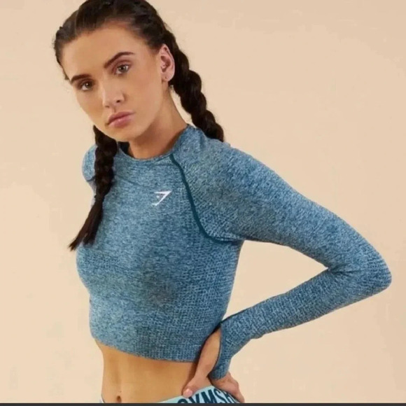 Gymshark Seamless Long Sleeve Crop Top - Picture 2 of 12